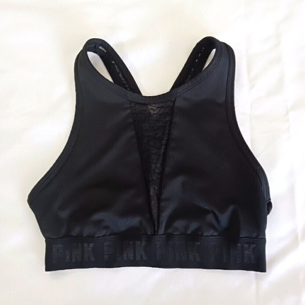 Victoria's Secret Pink Women's Ultimate Black Sports Bra Size XS